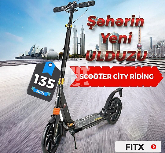 Scooter City Riding, 135 AZN, Самокаты и segway в Баку, Азербайджане