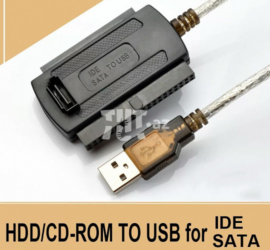 USB 2.0 to IDE SATA Converter Adapter Cable 15 AZN Tut.az Бесплатные Объявления в Баку, Азербайджане