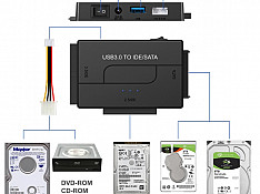 Universal USB 3.0 to IDE/SATA convertor with power switch Sumqayıt