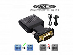 VGA to HDMI Converter Adapter Sumqayıt
