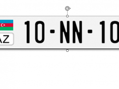 Avtomobil qeydiyyat nişanı - 10-NN-105 Баку