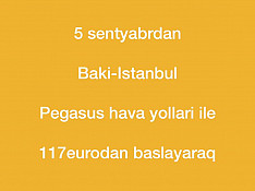 Bakı-İstanbul bileti Баку