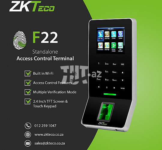 ZK Teco F-22 finger print cihazı 270 AZN Tut.az Бесплатные Объявления в Баку, Азербайджане