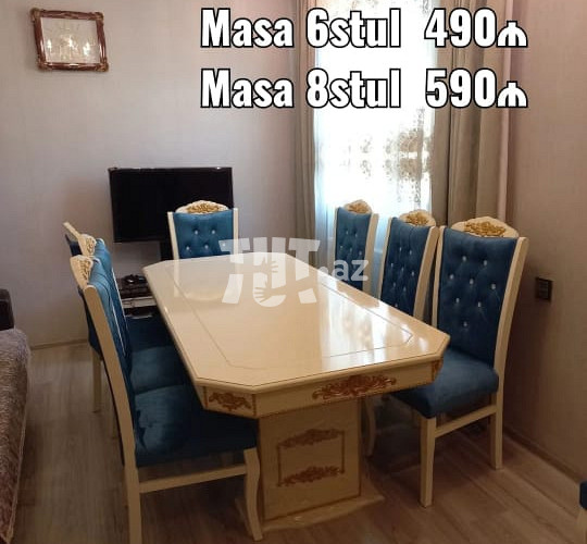 Masa və oturacaqlar, 490 AZN, Bakı-da Stol Stul alqı satqı elanları