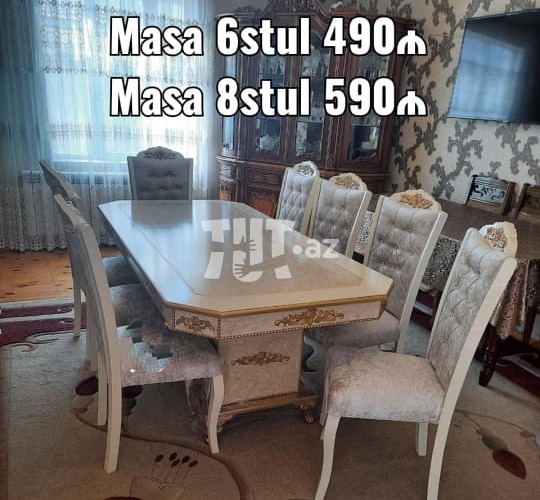 Masa və oturacaqlar, 490 AZN, Bakı-da Stol Stul alqı satqı elanları