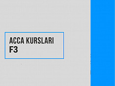 F3 ACCA kursları və Beynəlxalq mühasibat F3 kursları Баку