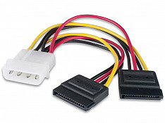 IDE Molex 4 pin to 2 x SATA power cable Сумгаит