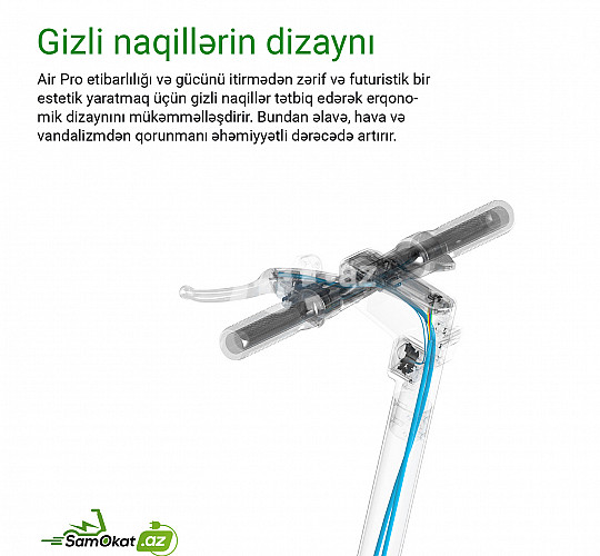 Электросамокат Segway Inmotion Air Pro, 1 070 AZN Торг возможен, Электросамокаты в Баку, Азербайджане