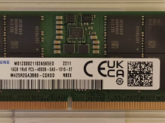 Samsung SoDimm DDR5 PC4800 M425R2GA3BB0-CQK 16Gb Баку