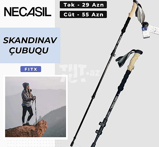 Skandinav gəzinti çubuqları (trekking poles stick) 2 ,  29 AZN , Tut.az Бесплатные Объявления в Баку, Азербайджане