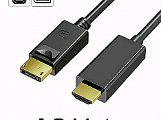 DisplayPort to HDMI Çevirici Kabel (1.8m) 180 Bakı