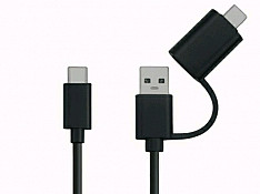 Type-C to USB 3.1 Super Speed 5Gb/s Data Transfer Cable (with Converter) C ‹-» A+C Баку