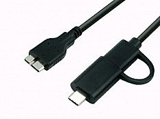 Micro-B to USB 3.1 Super Speed 5Gb/s Data Transfer Cable with Type-C Converter M ‹-» A+C Баку
