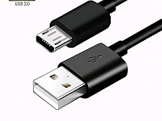Fast Charge Micro-B Phone Data USB Kabeli 3A Bakı