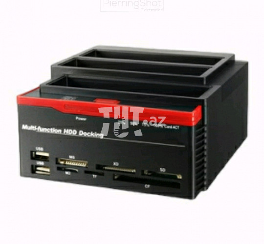 2.5 / 3.5 SATA to USB 3.0 Dual HDD Docking Station ,  43.75 AZN Endirim mümkündür , Tut.az Pulsuz Elanlar Saytı - Əmlak, Avto, İş, Geyim, Mebel