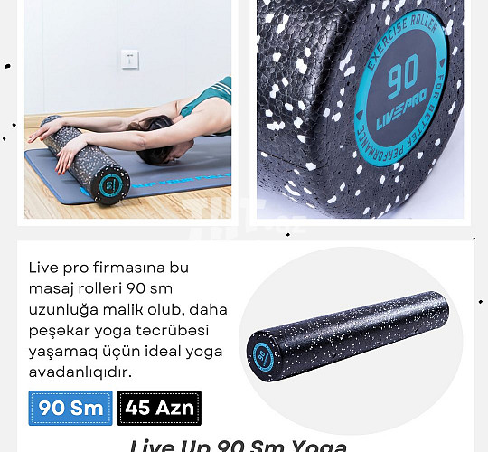 Yoga Foam Roller ,  25 AZN , Tut.az Pulsuz Elanlar Saytı - Əmlak, Avto, İş, Geyim, Mebel