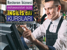 Restoran biznesi mütəxəssisləri üçün İngilis dili kursları Bakı