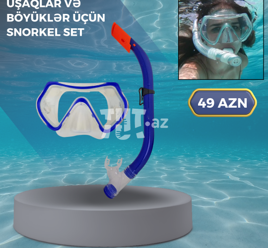Snorkel (Üzgüçülük Maskası) ,  29 AZN , Tut.az Pulsuz Elanlar Saytı - Əmlak, Avto, İş, Geyim, Mebel