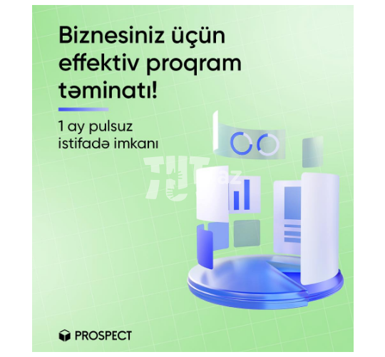 Anbar-Satış proqram təminatı (Prospect Cloud ERP) 48 AZN Tut.az Бесплатные Объявления в Баку, Азербайджане