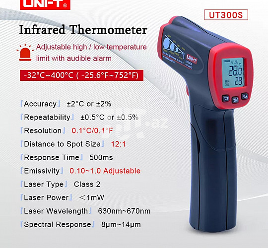Texniki təmassız lazer termometr 95 AZN Endirim mümkündür Tut.az Pulsuz Elanlar Saytı - Əmlak, Avto, İş, Geyim, Mebel