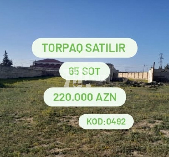 65 sot torpaq sahəsi , Maştağa qəs., 220 000 AZN, Bakı- da Torpaq alqı-satqısı və kirayəsi