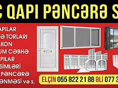 Plastik qapı və pəncərə istehsalı Bakı