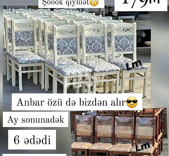 Oturacaqlar, 179 AZN, Bakı-da Stol Stul alqı satqı elanları