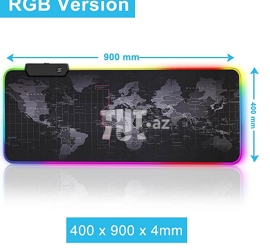 XBOSS RGB Mouse Pad Gaming 14 Rəng İşıqlı Yumşaq Sukeçirməz XXL 89.5 x 40 sm 85 AZN Tut.az Бесплатные Объявления в Баку, Азербайджане