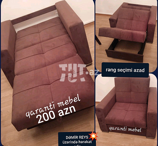 Kreslo çarpayı, 200 AZN, Мягкая мебель на продажу в Баку