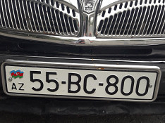 Avtomobil qeydiyyat nişanı - 55-BC-800 Шеки