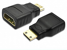 Mini HDMI-compatible to HDMI-compatible Adapter Sumqayıt