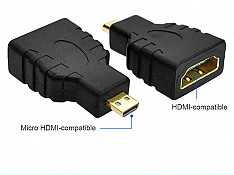 Micro HDMI-compatible To HDMI-compatible Adapter Sumqayıt