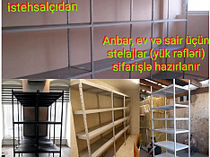 Anbar rəfləri stelaj Bakı