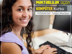 Kompüter kursları məktəblilər üçün Bakı