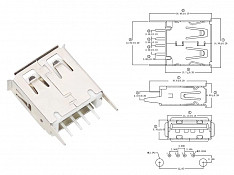 Standard USB-A Vertical Connectors Sumqayıt