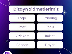 Dizayn,Reklam xidmətləri Bakı