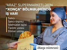 Satıcı, təndirçi, istehsalat işçisi tələb olunur Bakı