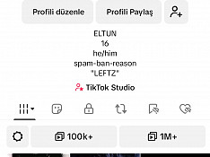 Tiktok hesabı Товуз