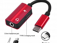 2 In1 Type-C To 3.5mm Qulaqcıq Jack Konverter/Charger Bakı