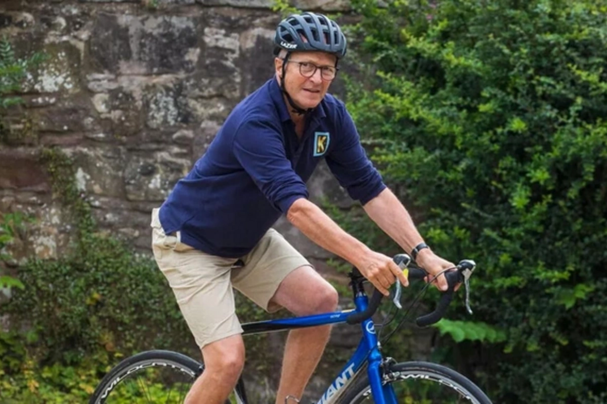 Man diagnosed with cancer after his friend noticed how he was sitting on a bicycle