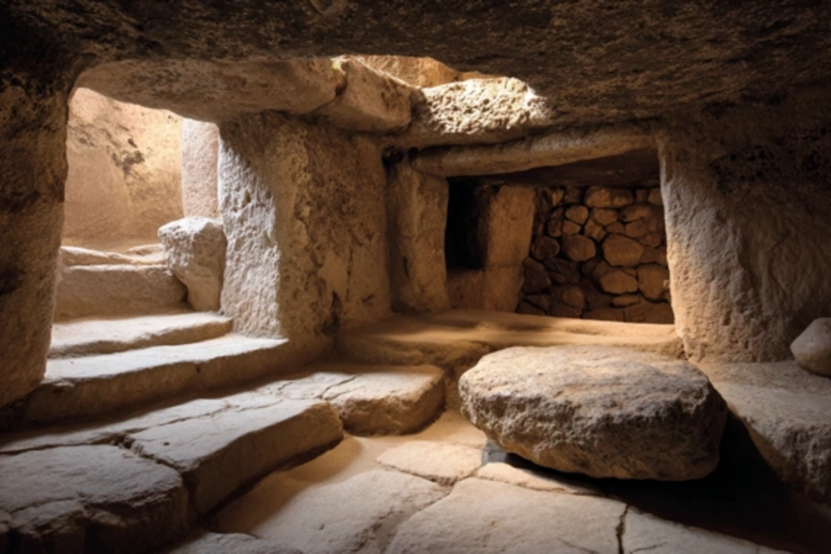 In Israel, a 100,000-year-old burial site with people in fetal position was found