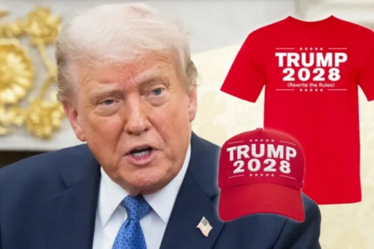 Трамп начал продавать кепки и футболки с надписью Трамп 2028