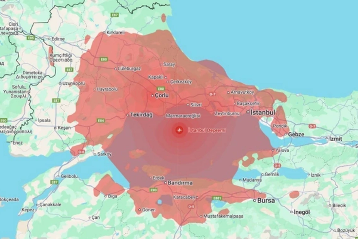 В Стамбуле произошло землетрясение