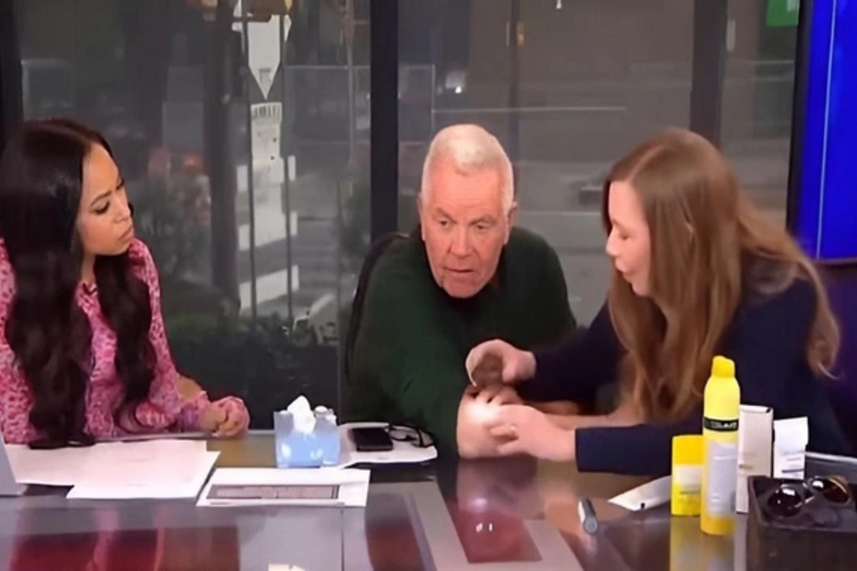 TV presenter diagnosed with skin cancer during live broadcast