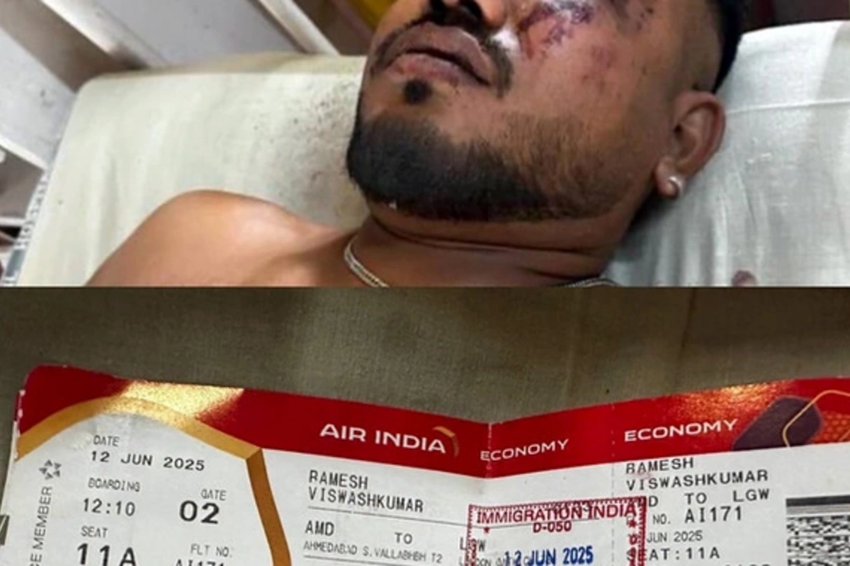 The Only Survivor of the Plane Crash in India Tells About His Rescue
