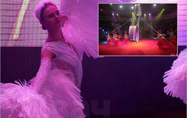 In Russia, a 22-year-old circus performer died during a performance
