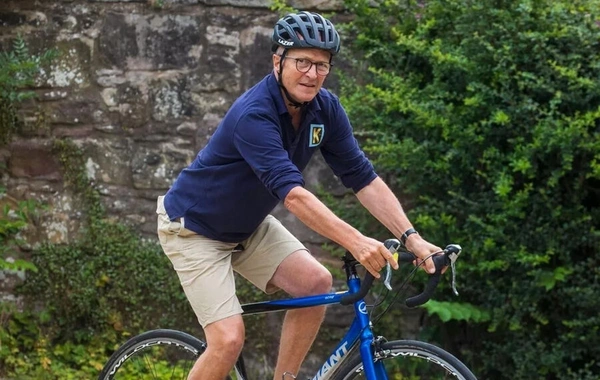 Man diagnosed with cancer after his friend noticed how he was sitting on a bicycle