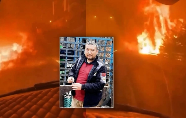 Horrifying footage of forest fires in Turkey - one firefighter died